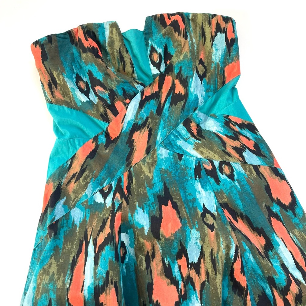 Anthropologie Girls From Savoy Painted Ikat Dress NWT - Picture 2 of 10
